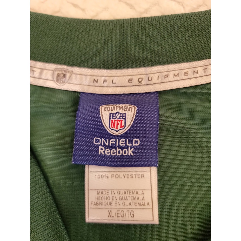 New York Jets Football Jersey Mens XL Green NFL Football Mark Sanchez 6 Reebok - Picture 3 of 7